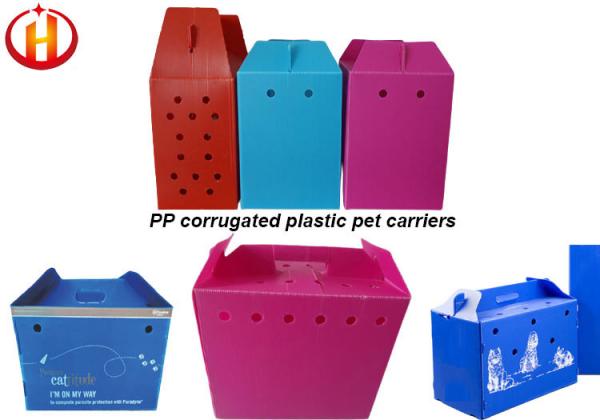 Multifunctional Moistureproof Durable Corrugated Plastic Pet Carrier Stackable