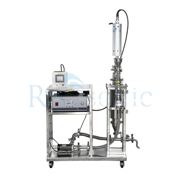 20k ultrasonic homogenizer machine with mixing tank for extraction and emulsifier
