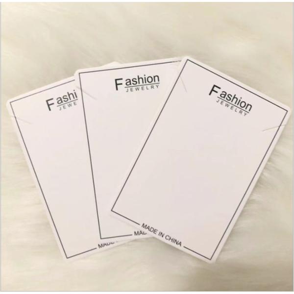 Custom Hot Stamping Logo Printed Necklace Earring Display Card with Hanging Earring Cards