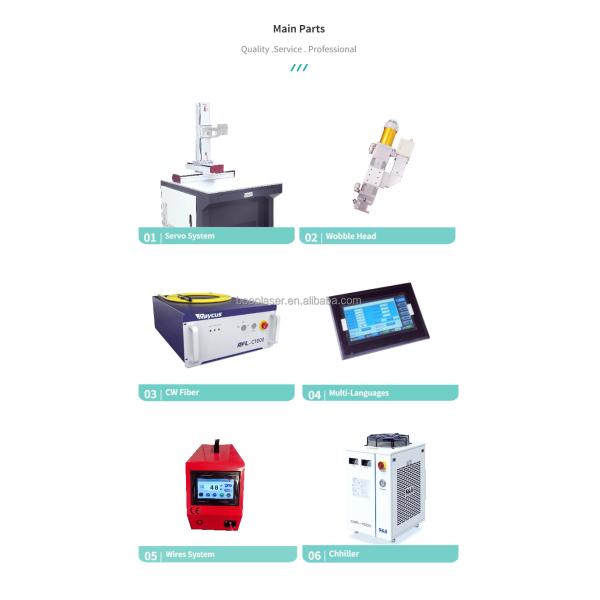 5axis / 6 Axis Automatic Metal Stainless Steel Fiber Laser Welding Machine 1000W 1500W 2000W 3000W