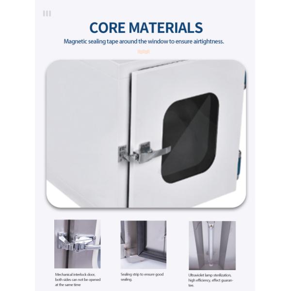 Stainless Steel Clean Room Equipment 380V 50HZ 99.99% 0.3um Air Shower Pass Box