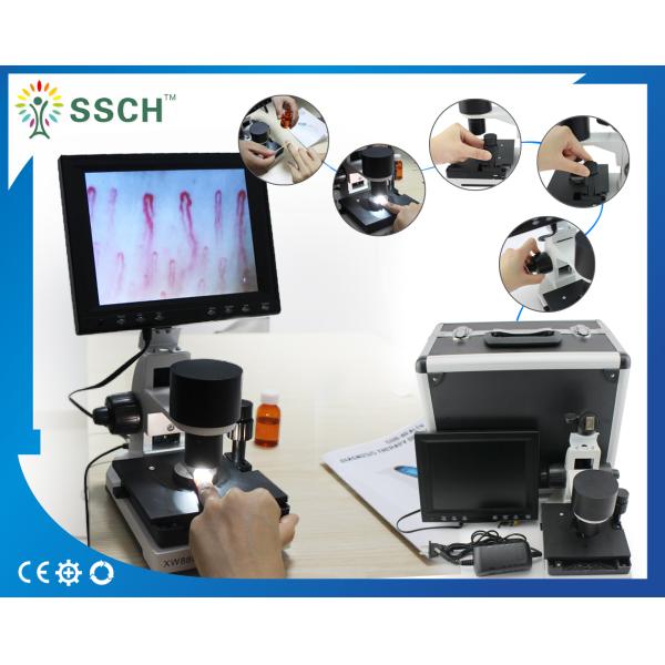 7 Inch Black LCD Capillary Nail Microcirculation LED Cold Light
