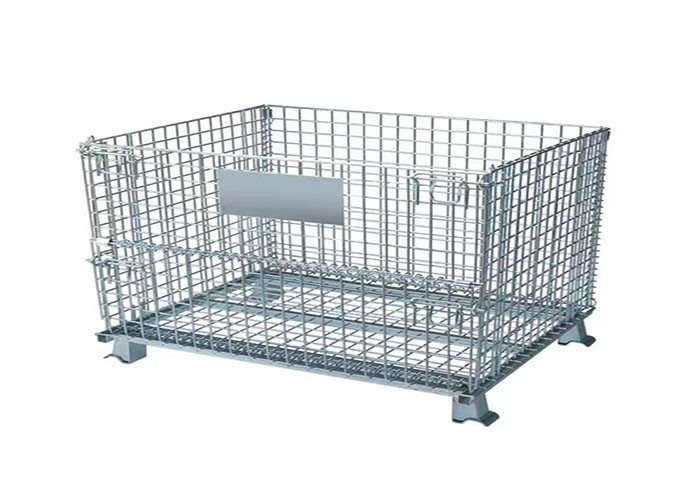 6mm Wire Mesh Container , 304 ss Warehouse Wire Container