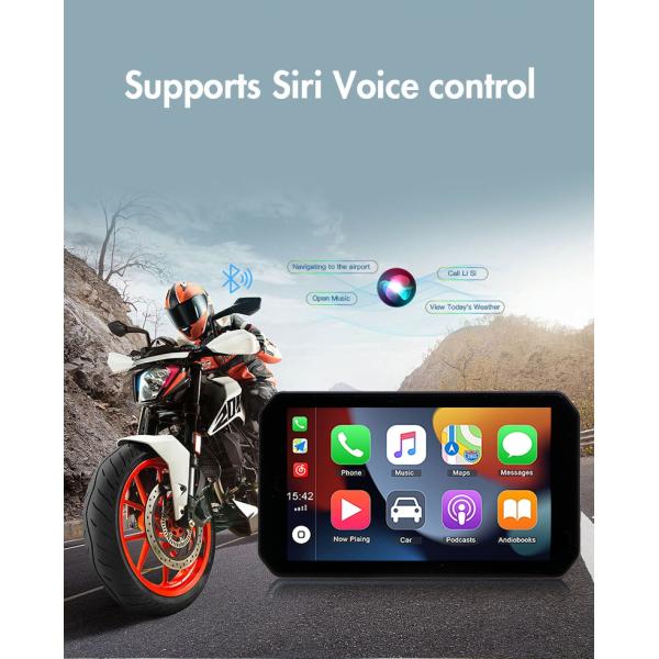 IP67 Waterproof 5 Inch IPS Screen Motorcycle GPS Navigation for CarPlay / Android Auto