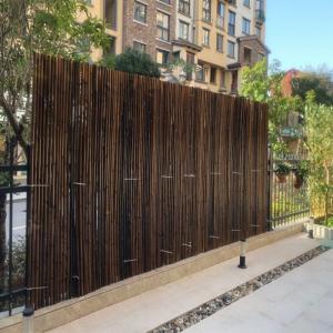China Natural Garden Bamboo Wood Reed Fence Painted Panels Rolled 10*100cm on sale