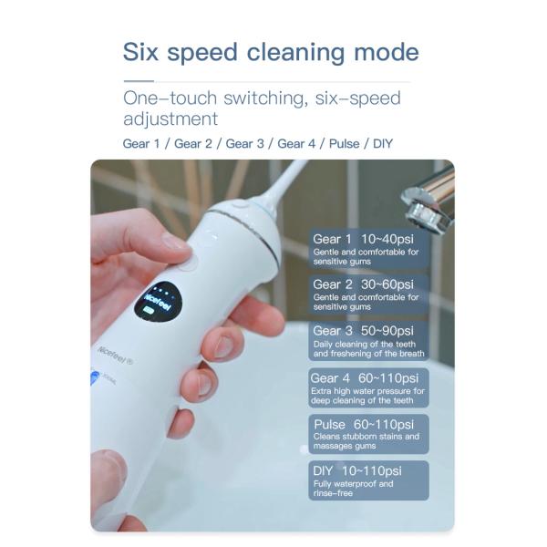 DIY Operation IPX7 Grade Nicefeel Oral Irrigator