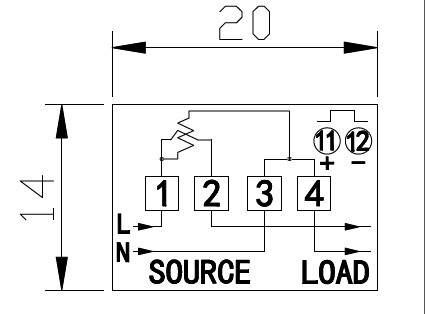 MiNi Single phase digital energy meter price Mini Size 1 Phase 6 Digitals Electronic Meter With Good Price