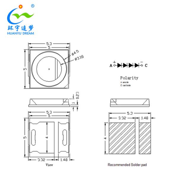 5050 5054 High-Light Efficiency SMD Natural White Spot Lights LED
