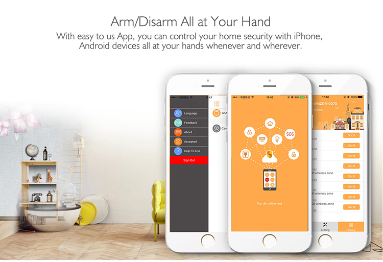 Wifi 4g Wireless Alarm System Homesafe Security System Home Burglar Alarm System