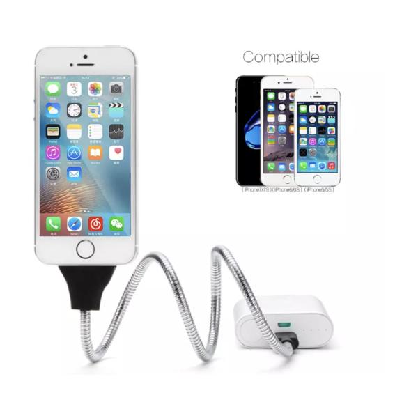 55cm Cell Phone Holder Stand Bracket Mount Plus Flex Gooseneck Charger 86g