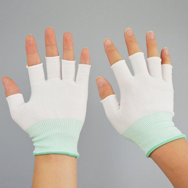 Low Lint Half Finger Clean Room Glove Liners Ultra Thin And Breathable