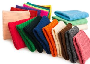 21s 2*2 100% cotton/polyester polyester circular knitted machine ribbings cloth neckline cotton rib cuff thread