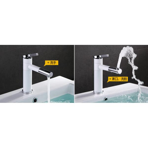 ABS Handle Chrome Pull Out Spray Tap Exposed Wall Mount