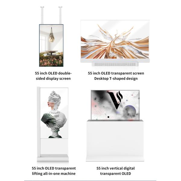 OEM ODM Transparent OLED Screen , 55 Transparent OLED Display