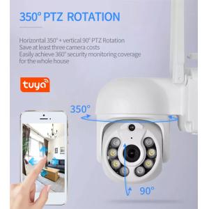Tuya Wifi Smart Camera 2mp Two Way Audio IP66 App Control Ptz Camera