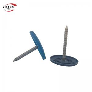 Buy cheap Easy To Install Button Cap Roofing Nails , Plastic Cap Felting Nails ISO Standard product