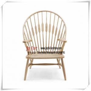 Hotel Lobby Lounge Seating chair by white Ash wood and natural Rope cushion