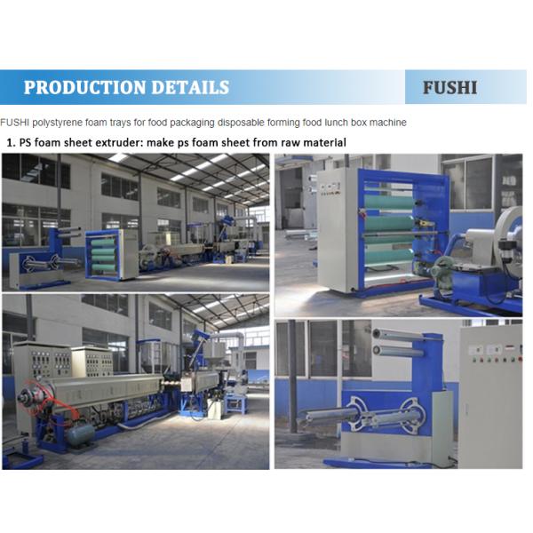 Polystyrene Foam Trays Forming Machine For Disposable Food Packaging