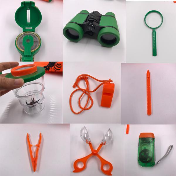 Plastic Rubber Children Binoculars Focusing 4X30 Telescope multi Colors High-definition