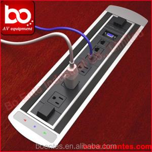 Motorized Cable Cubby/Electric Desktop Socket/Automatic Tabletop Socket
