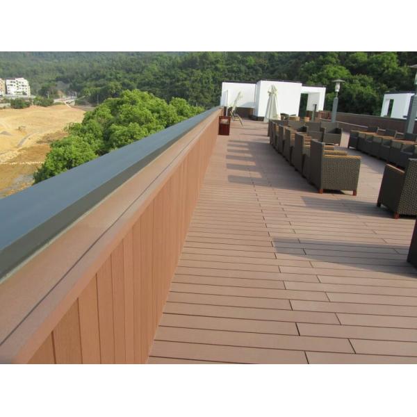 Recycled Anti UV WPC Hollow Decking French Grey Hollow Composite Decking