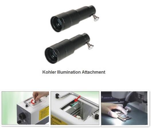 Handheld Microscope Accessories , 110V 220V Fan Cooling Microscope Light Source