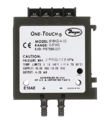 Dwyer Series 616KD Differential Pressure Transmitter 616KD-B-54
