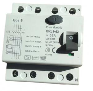 Buy cheap 32 Amp 40 Amp 63 Amp RCD Three Phase Circuit Breaker 415V product