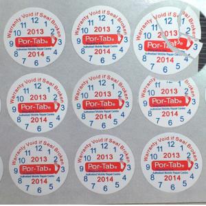 Buy cheap Custom Destructible Vinyl Labels Security Eggshell Stickers Tamper Seal product