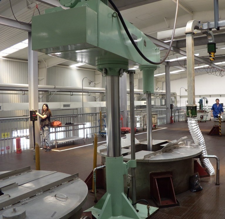 Buy cheap Hydraulic Lift Paint Disperser Mixer High Speed Dissolver Chrome Plated product