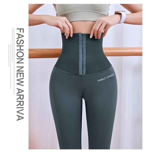 Zipper Up Women'S High Waist Yoga Pants Tummy Control Compression Workout Leggings