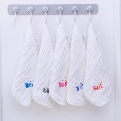 Quality Extra Soft Cotton Muslin Face Washcloths 6 Layer Natural For Girls / Boys for sale