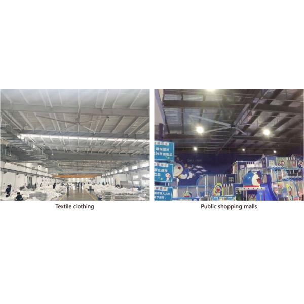 Large Industrial Fans For Workshop Large HVLS Fans With Anti-Collision Blades