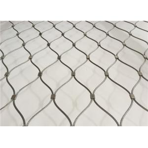 Buy cheap Animal Protection Stainless Steel Rope Mesh / Knotted Wire Net Mesh product