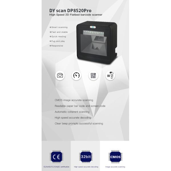 OEM Desktop Barcode Scanner USB RS232 Communication Way DP8520pro