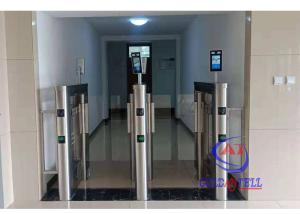 Buy cheap RS485 Full Height Glass Obstacle Swing Gate Turnstile product