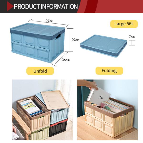 ODM Dustproof Folding Plastic Containers , Practical Collapsible Plastic Storage Box