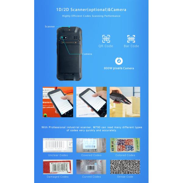 Handheld Mobile PDA Rugged Tablet Computers 5.7 Inch With Professional Scanner