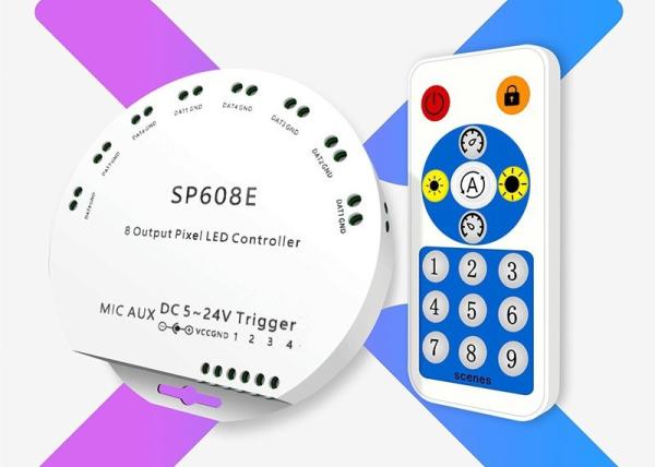 Quality 8 Signal Output LED Strip Smart Controller For Smart Home Control System for sale