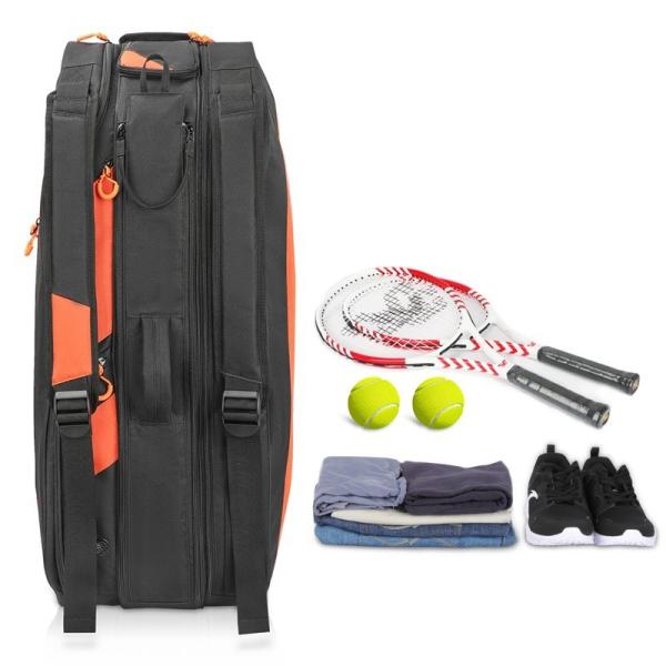 Baseline Racquet Bag Backpack , Squash Bag With Shoe Compartment