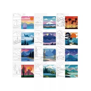 Buy cheap Matte Finish Landscape Paint By Numbers Canvas With Wooden Frame product