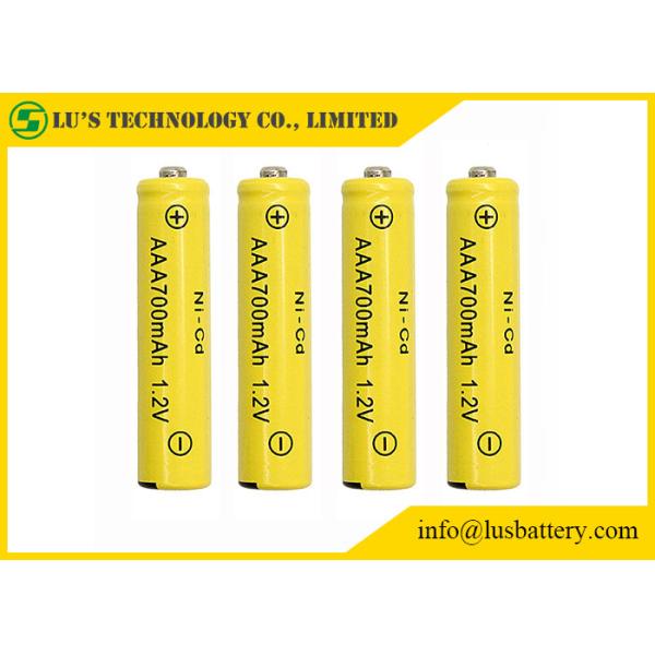 Professional NICD AAA 700mah Rechargeable Batteries Wide Temperature Range