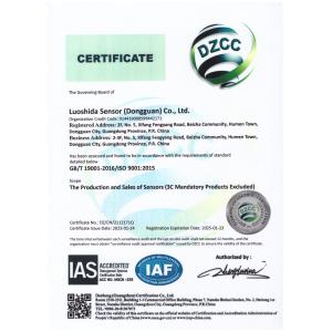 Luo Shida Sensor (Dongguan) Co., Ltd. Certifications