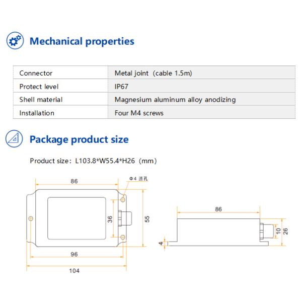 DIS344 High-Consistency Dual-Axis Voltage Output Tilt Switch Relay Switch