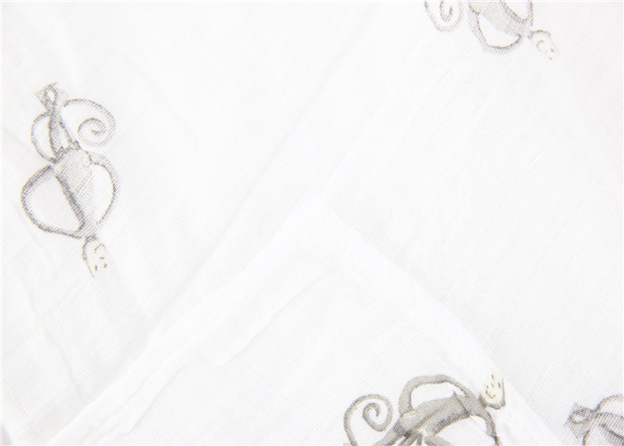 100% Organic Cotton Swaddle Wraps Muslin Receiving Blankets Fluffy And Soft