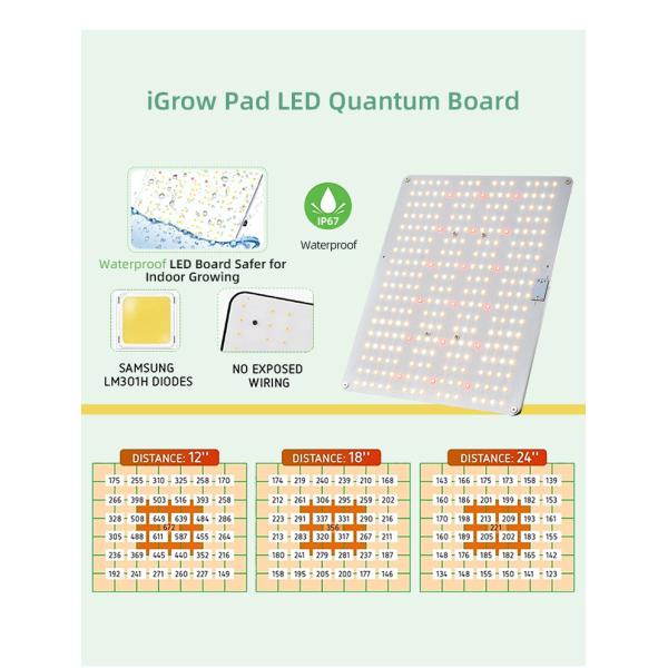 576pcs Chips 240Watt Full Spectrum LED Grow Lights