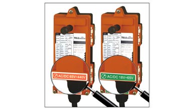 Low Power Wireless Hoist Remote Control with IP65 Consumption Plastic Transmitter