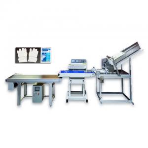 Buy cheap 500w Automatic Packing Machinery Continuous Plastic Bag Medical Examination Gloves Heat Sealing Machine product
