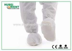 Buy cheap Skid Resistant PP CPE Disposable Shoe Cover With NPVC Sole product