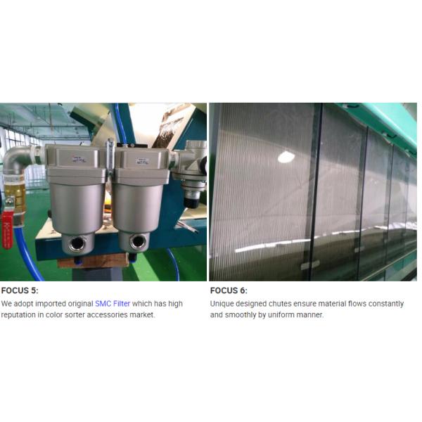 10 Chute PCB Boards Plastic Separation Machine Stainless 304 Steel Hopper